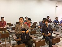 Аудитории перед началом экзамена