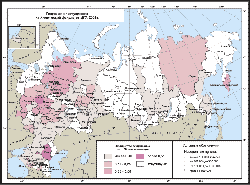 Рис. 4. География зачисленных на химический факультет МГУ в 2004 г.