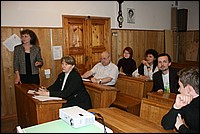 Активная дискуссия. Ведет заседание председатель жюри подсекции д.х.н, профессор Наталья Львовна Клячко