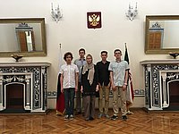 Cборная России в посольстве РФ в Тегеране